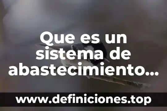 Que es un sistema de abastecimiento indirecto