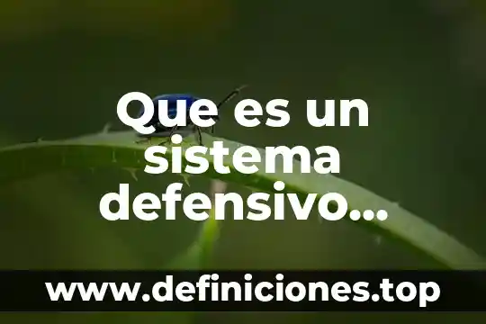 Qué es el fútbol sala resumen 8 Que es un sistema defensivo futbol