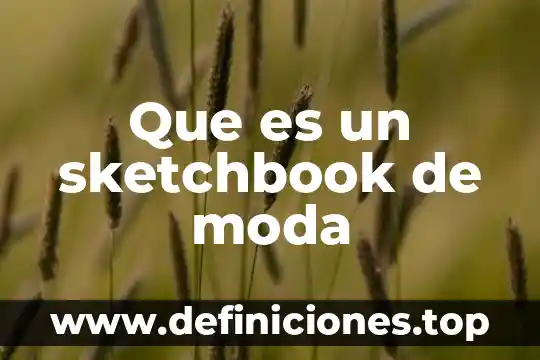 Que es la moda vanguardista 7 Que es un sketchbook de moda