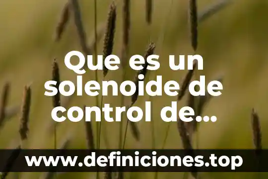 Hybrid control recurring charges que es 3 Que es un solenoide de control de combustible inyectado