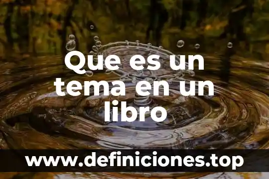 Florence nightingale libro que es y que no 6 Que es un tema en un libro
