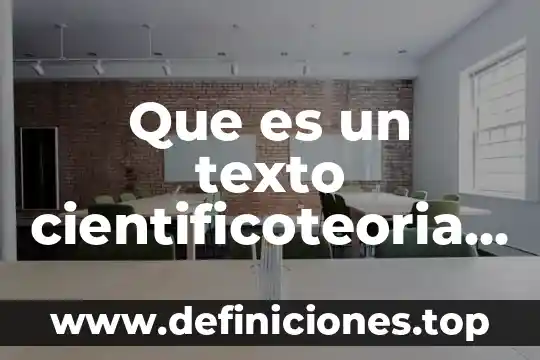 Que es un texto cientificoteoria de la evolucion