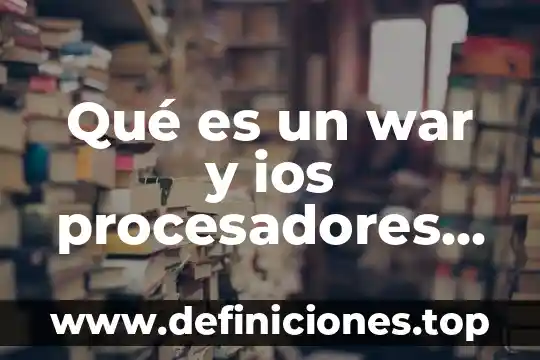 Que es una dervripcion de un texto poetico 7 Qué es un war y ios procesadores de texto