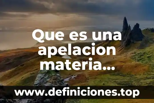 Que es un juicio sucesorio en mexico 4 Que es una apelacion materia sucesorio