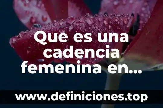 Que es la musica celta 6 Que es una cadencia femenina en música