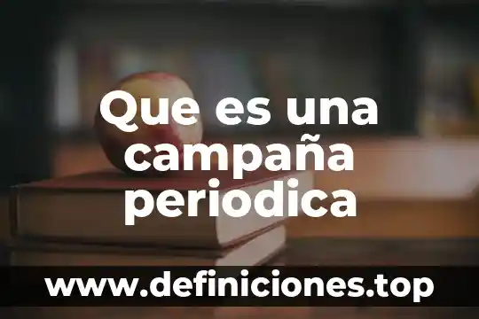 Que es un plan de campaña 7 Que es una campaña periodica
