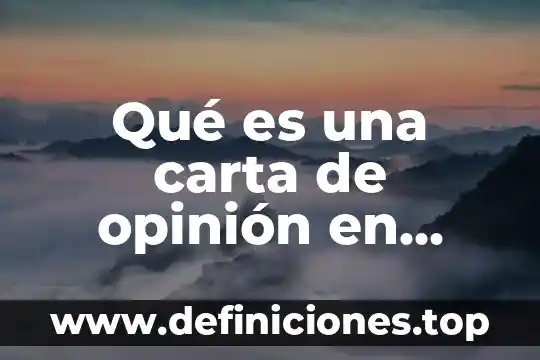 Que es un diagrama de flujo caracteristicas en informatica 8 Qué es una carta de opinión en donde se publican