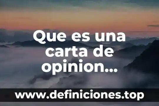 Que es un argumento una opinion y un dato 8 Que es una carta de opinion personal