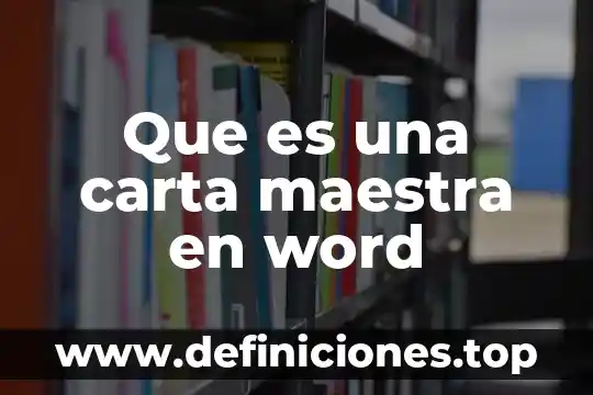 Qué es mejor maestra de primaria o preescolar 7 Que es una carta maestra en word