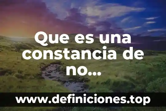 Qué es la constancia de apertura fiscal 7 Que es una constancia de no incoveniencia ambiental
