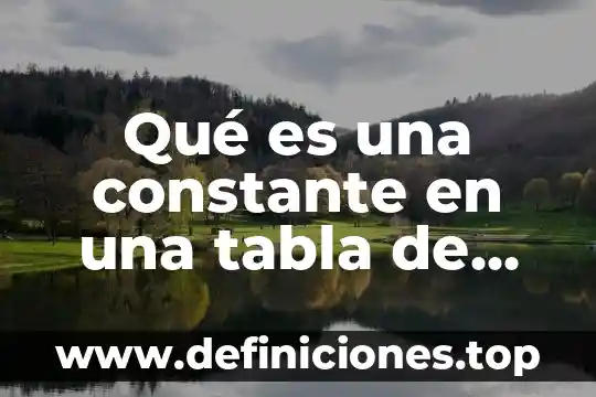 Planes de contingencia que es 7 Qué es una constante en una tabla de contingencia