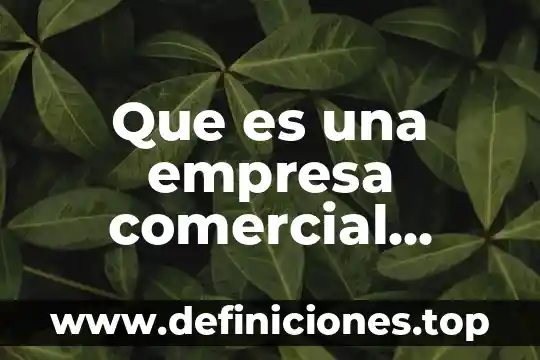 Que es la interseccion de una funcion 6 Que es una empresa comercial industrial y de servicios