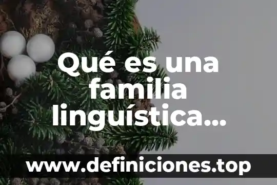 Qué es una familia linguística indoamericana