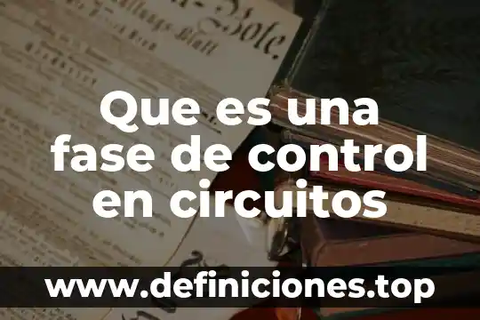 Qué es un diagrama de fase ternario 8 Que es una fase de control en circuitos