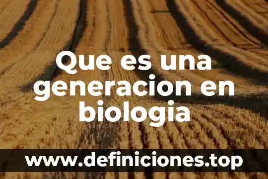 Que es el equilibrio estatico en biologia 3 Que es una generacion en biologia