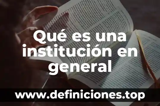 Qué es un juez en general 3 Qué es una institución en general