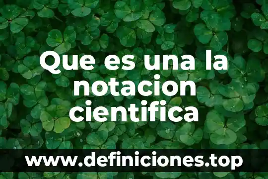 Que es la investigación científica biomédica 4 Que es una la notacion cientifica
