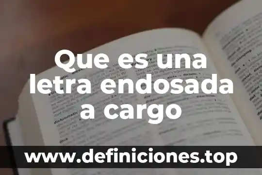 Yo tengo un amigo que es inseparable letra 5 Que es una letra endosada a cargo