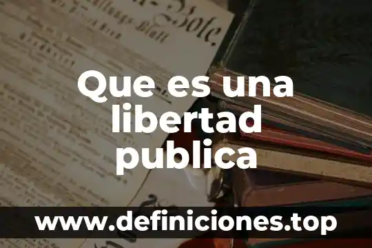 Que es valor de libertad 5 Que es una libertad publica
