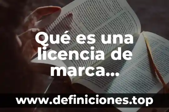 Qué es una marca epigenética 6 Qué es una licencia de marca registrada