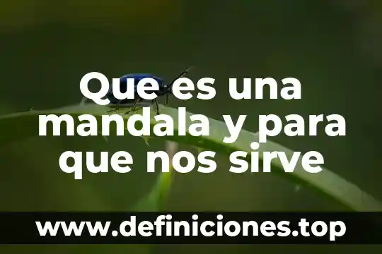 Que es una mandala y para que nos sirve