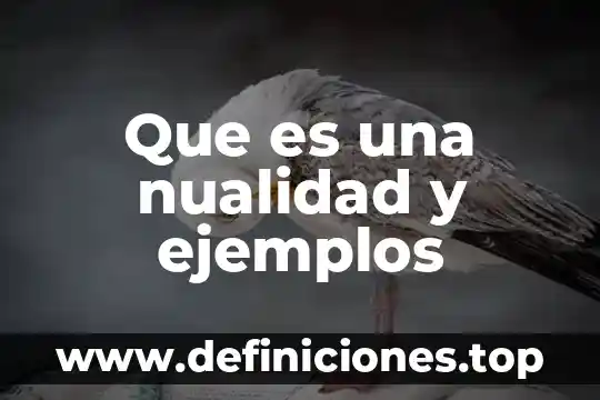 Que es una nualidad y ejemplos