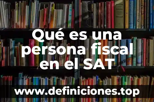 Que es lo mejor dominos para una persona 5 Qué es una persona fiscal en el SAT
