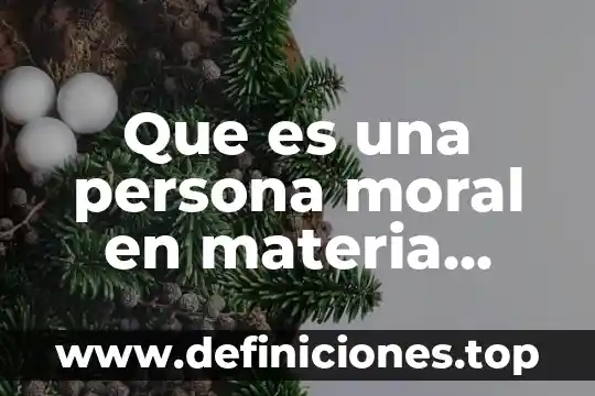 Que es la moral familiar yahoo respuestas 6 Que es una persona moral en materia fiscal