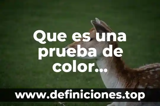 Que es una prueba de color postscript