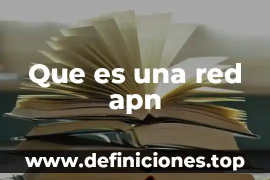 Que es una red apn