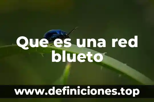 Que es una red blueto