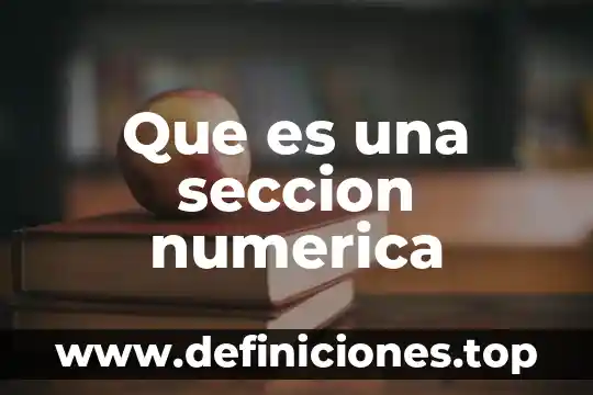 Que es una magnitud numerica 3 Que es una seccion numerica