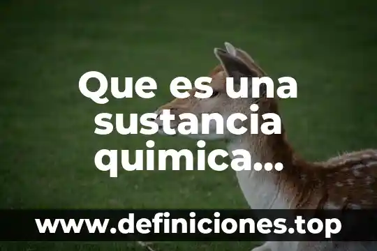 Que es un equivalente quimica de una sustancia 8 Que es una sustancia quimica ejemplos