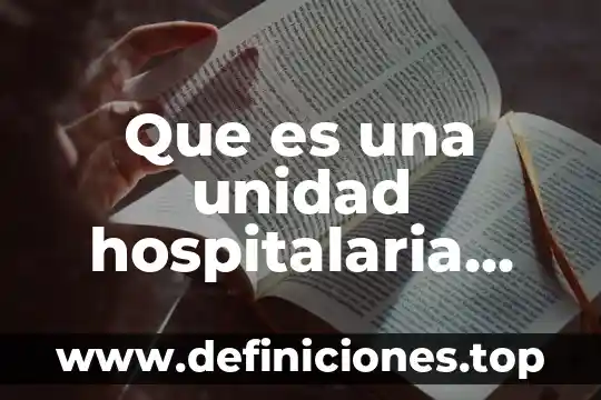 Que es un disco de unidad usb 8 Que es una unidad hospitalaria individual