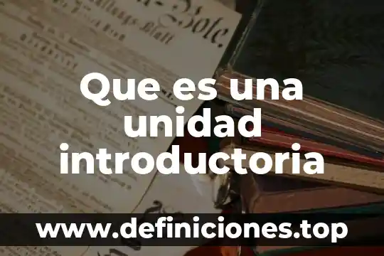 Que es la unidad de diskette 4 Que es una unidad introductoria