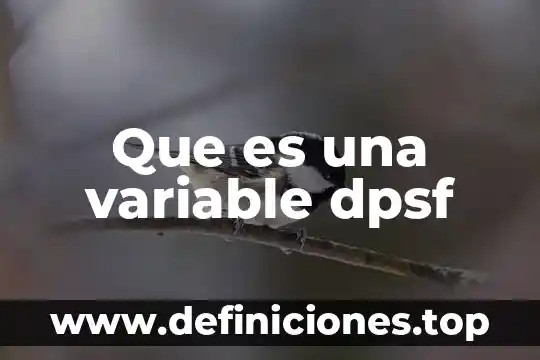 Que es una variable administrativa 8 Que es una variable dpsf