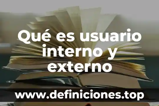 Qué es un diseño de interfaz de usuario 5 Qué es usuario interno y externo