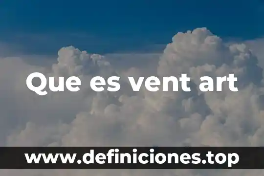 Que es vent art