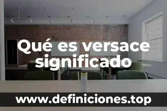 Qué es atavio significado 4 Qué es versace significado