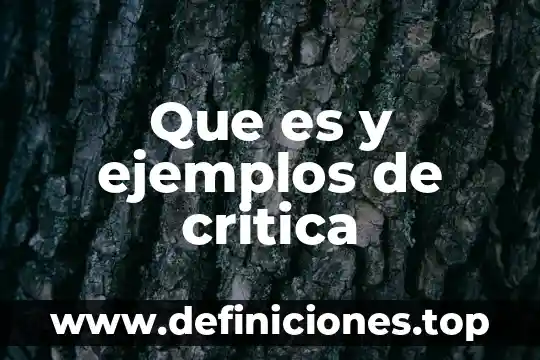Que es interes compuesto y ejemplos 5 Que es y ejemplos de critica