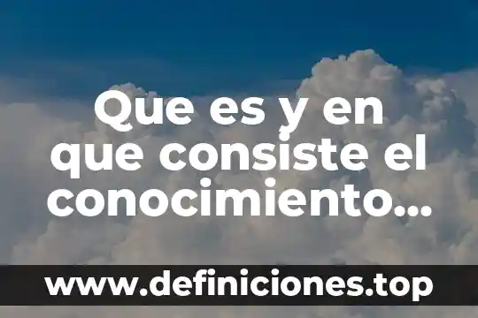 Que trae aloe y que es natural 5 Que es y en que consiste el conocimiento natural
