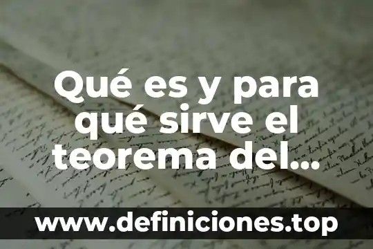 Qué es y para qué sirve el teorema del factor