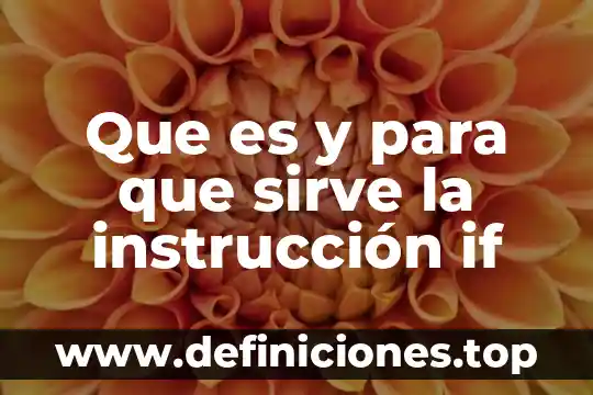 Que es excel avanzado y para que sirve 3 Que es y para que sirve la instrucción if