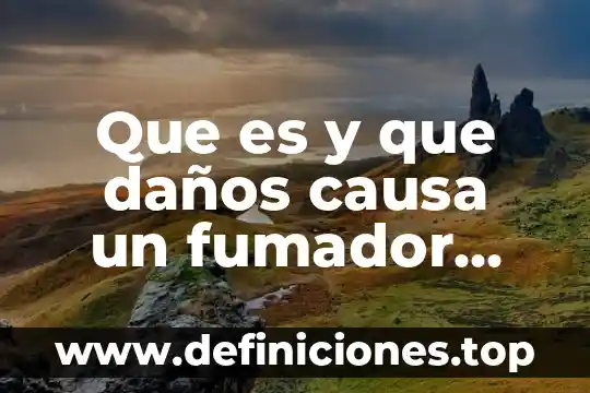 Proveedores que es un activo o pasivo 4 Que es y que daños causa un fumador pasivo