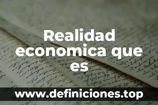 Que es la estructura economica compleja y sus diferencias 5 Realidad economica que es