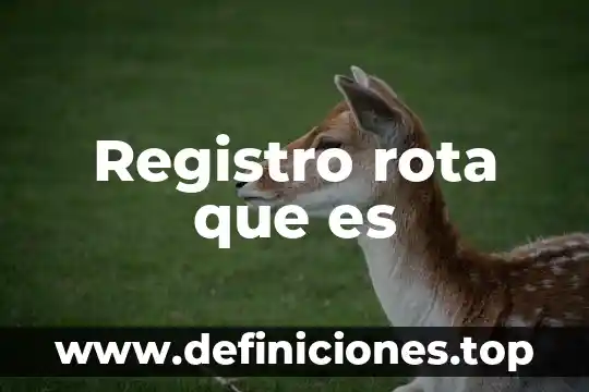 Que es cédula de identificación fiscal o constancia de registro 3 Registro rota que es