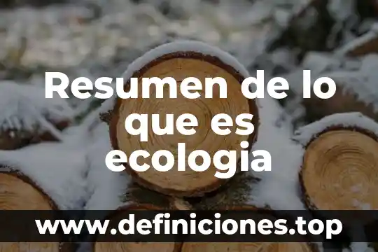 Que es un modelo log-normal ecologia 8 Resumen de lo que es ecologia