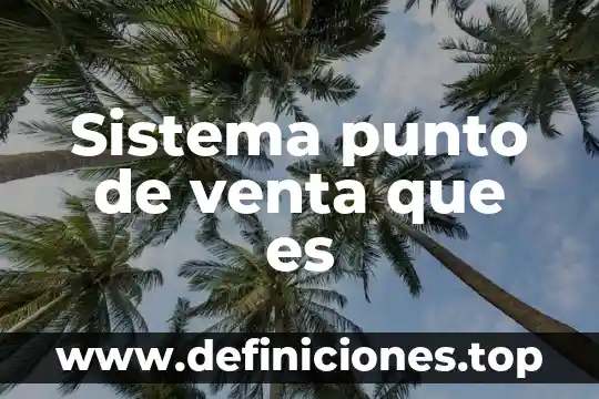 Sorteo en sistema de comercialización que es 4 Sistema punto de venta que es