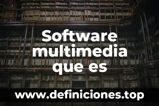 Software multimedia que es