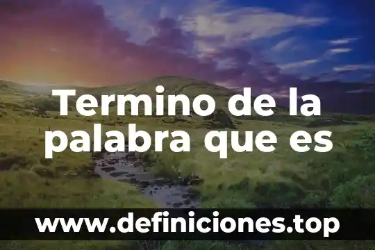 Que es una palabra irracional 3 Termino de la palabra que es